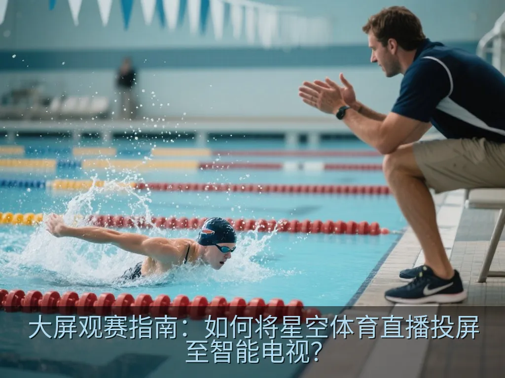 手持无品牌智能手机展示投屏按钮与背景模糊的电视